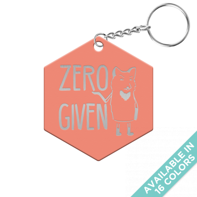Zero Fox Given Hexagon Keychain